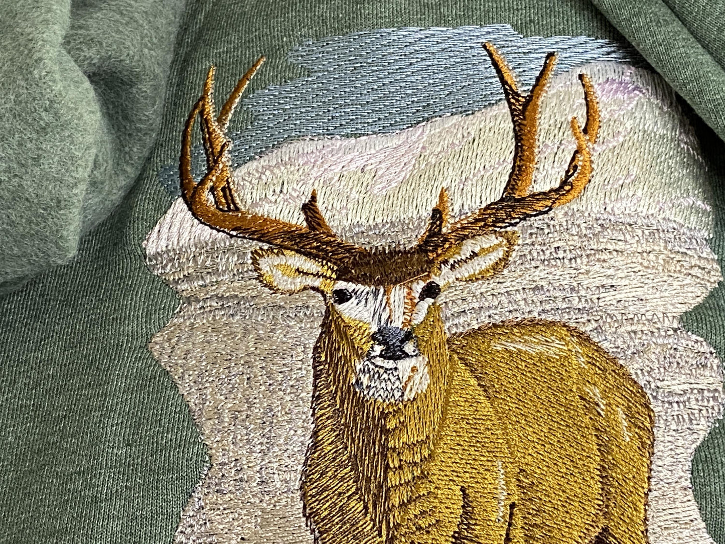 Embroidered Deer, Stag, Unique, Stylish and Cozy Sweatshirt, Personalized Gift for Him/Her, Outdoor Inspired, Nature Lover, Rustic Sweater