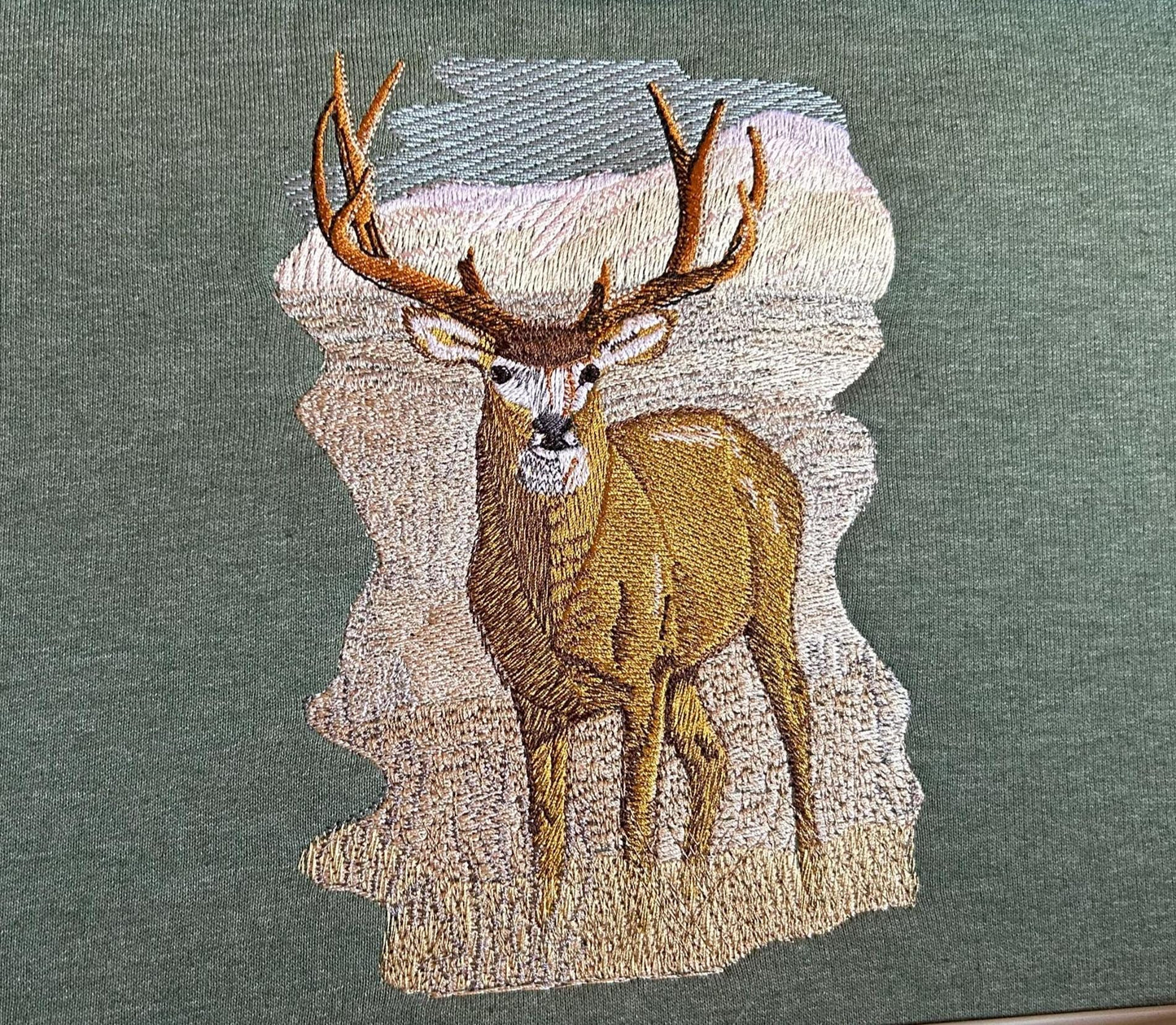 Embroidered Deer, Stag, Unique, Stylish and Cozy Sweatshirt, Personalized Gift for Him/Her, Outdoor Inspired, Nature Lover, Rustic Sweater