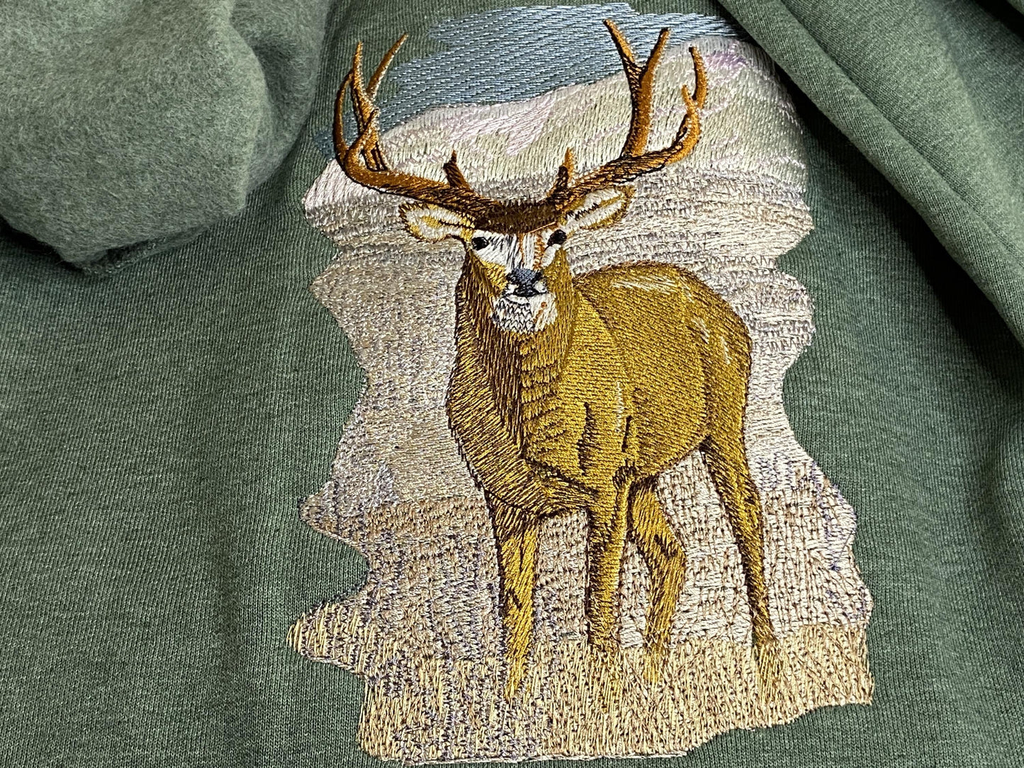 Embroidered Deer, Stag, Unique, Stylish and Cozy Sweatshirt, Personalized Gift for Him/Her, Outdoor Inspired, Nature Lover, Rustic Sweater